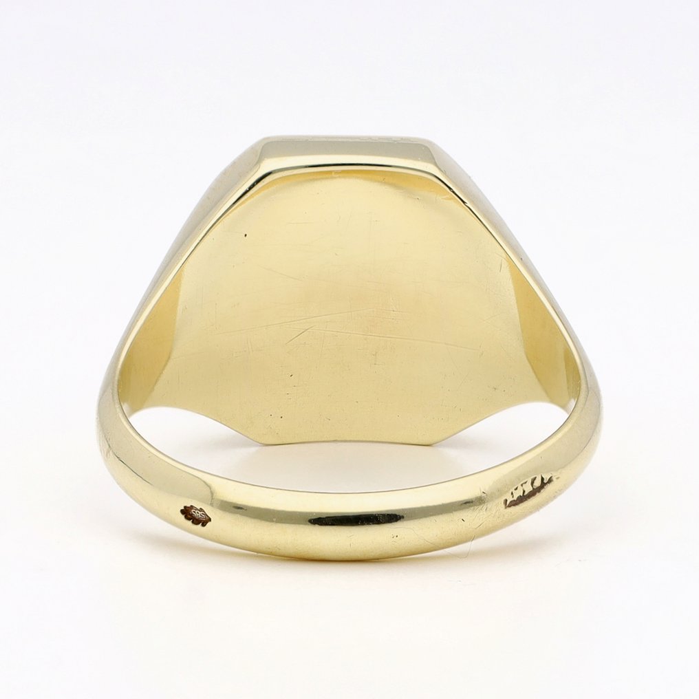 Inel - 14 ct. Aur galben - carneol #3.2