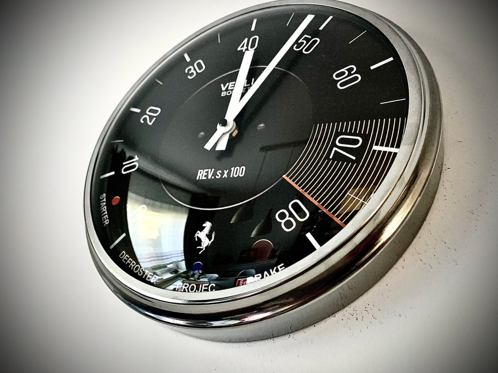 法拉利 365 GTB/4 Daytona 速度计墙钟 - LukanowskyArt - 现代的 玻璃, 金属 - 2020年及之后 - Ferrari 365 GTB/4 Daytona #4.3