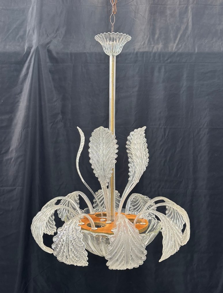 枝形吊燈 - 树叶 - 穆拉諾玻璃 - 3 灯 / 直径60厘米 #1.0