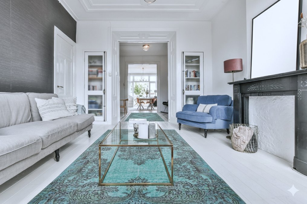 绿松石 复古 - 小地毯 - 265 cm - 165 cm - 附带证书 #2.1