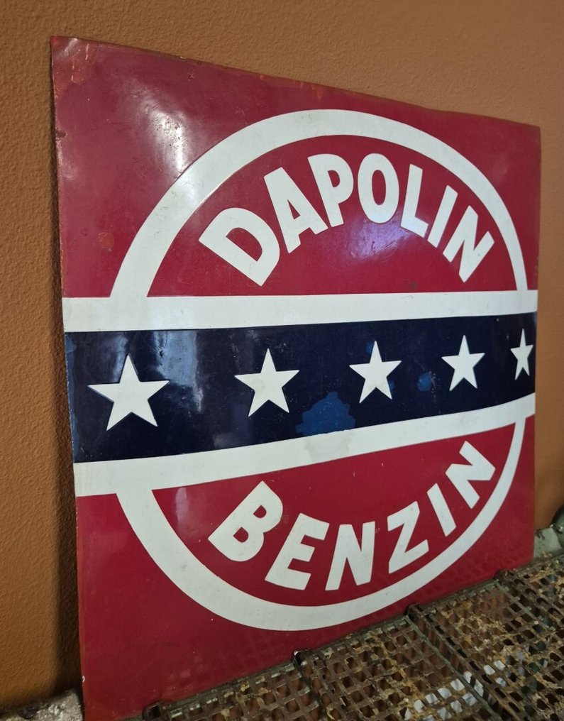 Enamel advertising board Dapolin gasoline - Sign - Enamel #1.0