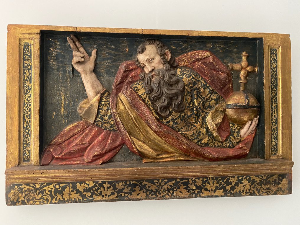 文艺复兴时期 单幅祭坛画 - 橡木 - 16世纪 - 西班牙的圣像，上帝之父  #1.0