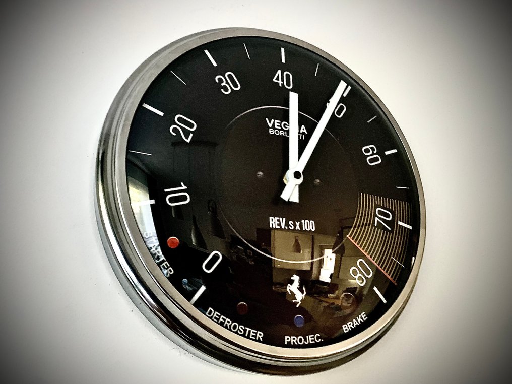 法拉利 365 GTB/4 Daytona 速度计墙钟 - LukanowskyArt - 现代的 玻璃, 金属 - 2020年及之后 - Ferrari 365 GTB/4 Daytona #3.2