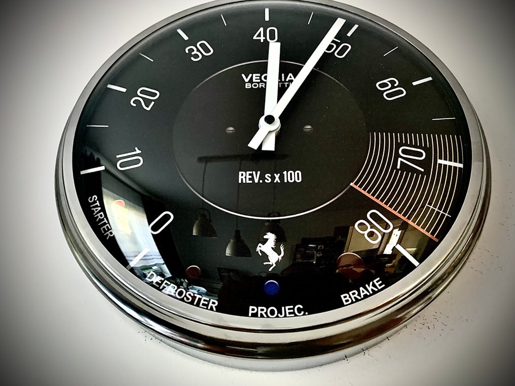 法拉利 365 GTB/4 Daytona 速度计墙钟 - LukanowskyArt - 现代的 玻璃, 金属 - 2020年及之后 - Ferrari 365 GTB/4 Daytona #2.1