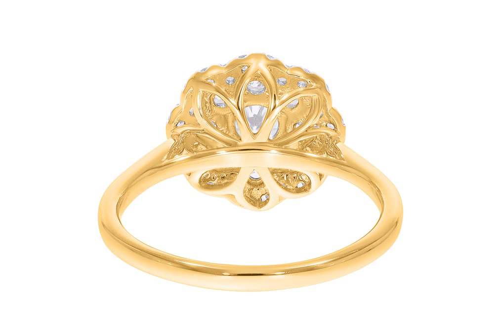 Δαχτυλίδι - 18 καράτια Κίτρινο χρυσό, Επενδυμένο με ρουθήνιο -  1.01ct. tw. Διαμάντι (Φυσικό) - Maison d'Anvers #3.2