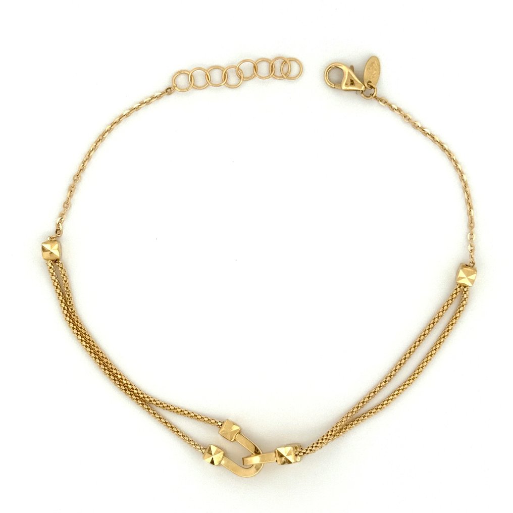 Handmade - Armbånd - 2.4 g - 18 kraat Gulguld #2.1