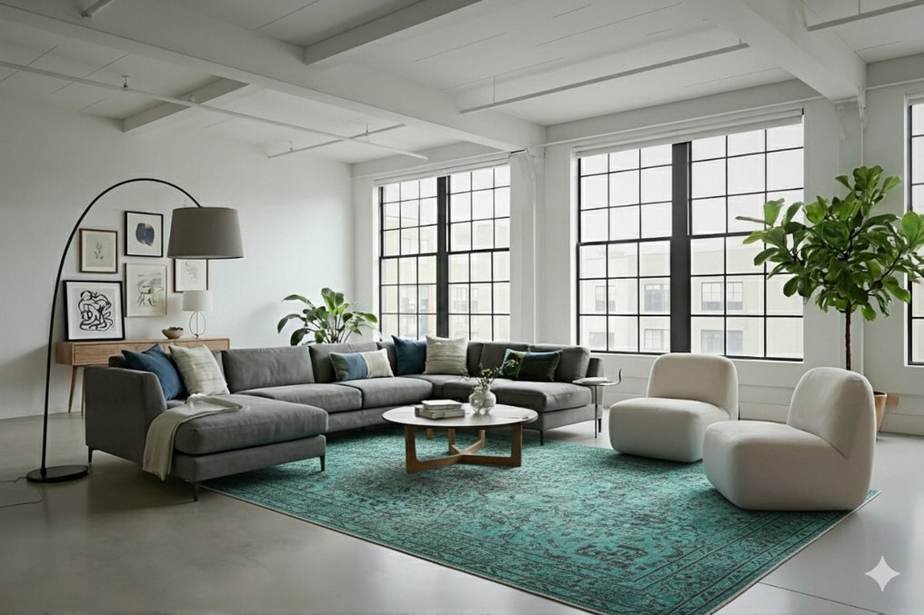 Turquoise κλασικό - Χαλί - 255 cm - 160 cm - με πιστοποιητικό #1.0