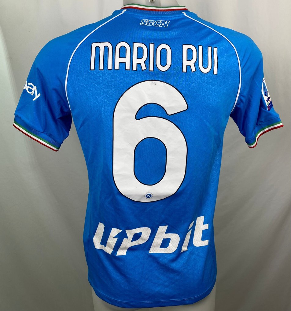 那不勒斯 - 義大利甲組足球聯賽 - Mario Rui  match worn unwashed Napoli vs Udinese - 2024 - 足球衫 #1.0