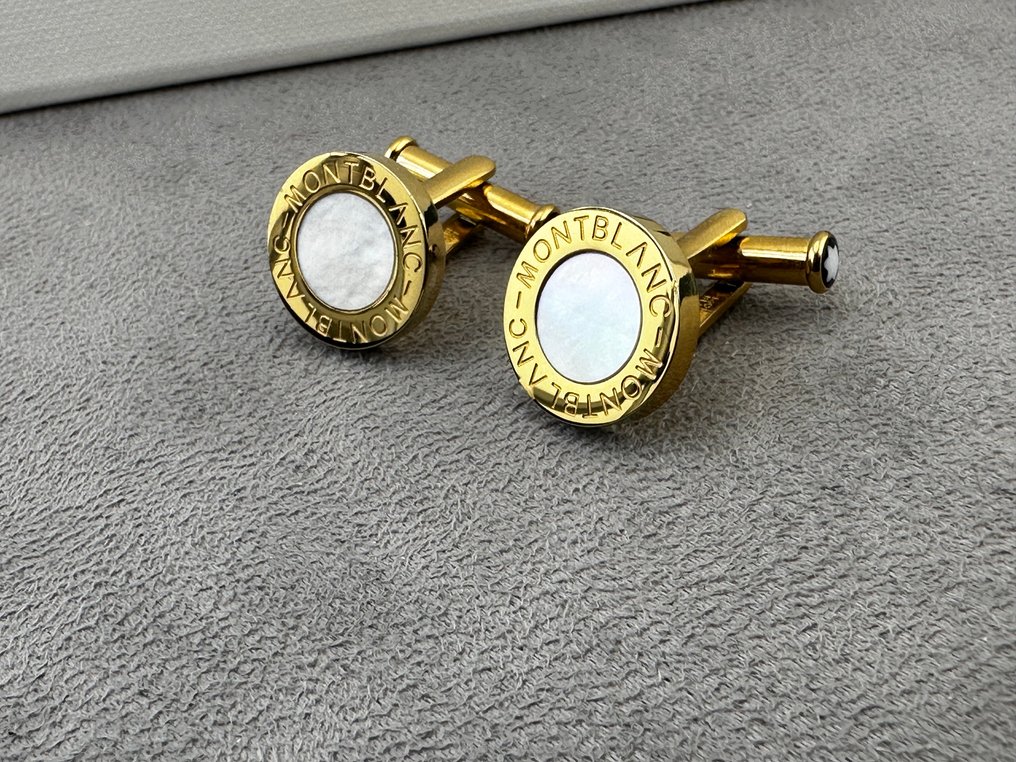Montblanc - 金属 - 袖扣 - 珍珠母金色调 #3.2