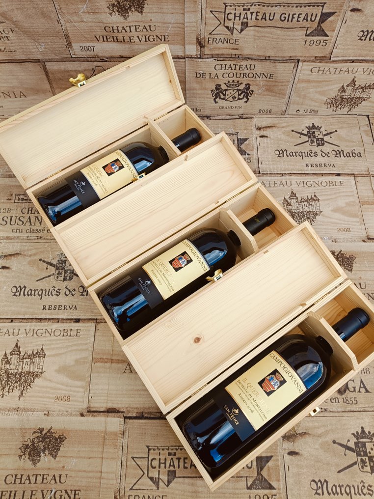 2006, 2007, 2008 Il Quercione - Vertical - Brunello di Montalcino Riserva, DOCG - 3 Magnums (1,5 l) #1.0