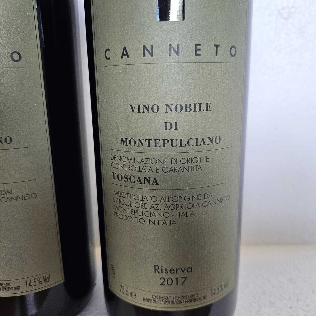 2017 Agricola Canneto, Vino Nobile di Montepulciano - Toscana Riserva - 6 Flaskor (0,75L) #3.2