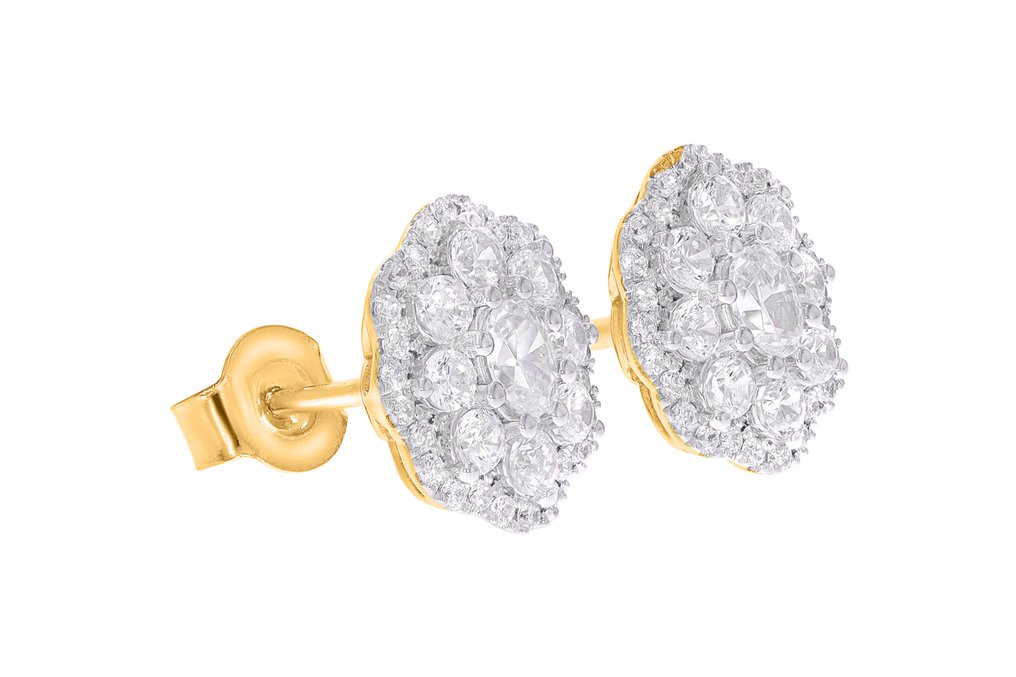 耳環 - 18 克拉 黃金, 部分镀铑 -  1.28ct. tw. 鉆石 (天然) - 鉆石 - Maison d'Anvers #4.3