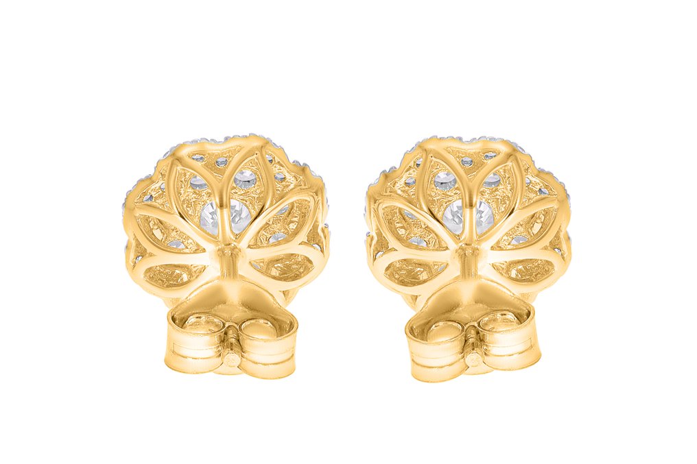 耳環 - 18 克拉 黃金, 镀铑 -  1.20ct. tw. 鉆石 (天然) - 鉆石 - Maison d'Anvers #3.2