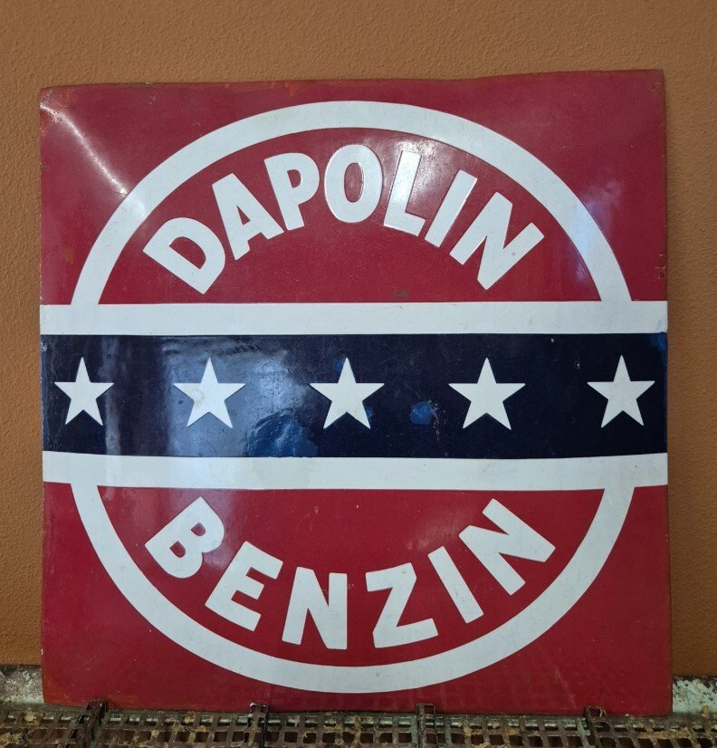 Enamel advertising board Dapolin gasoline - Sign - Enamel #2.1