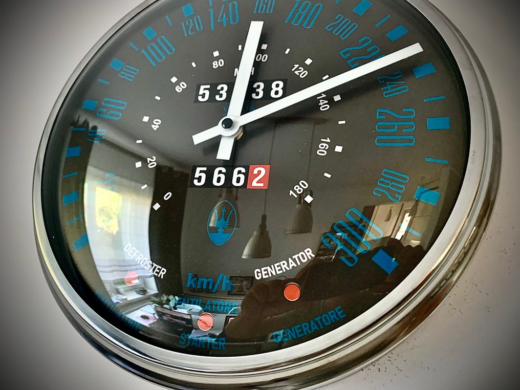 Maserati Merak 速度计墙钟 - LukanowskyArt -  现代的 玻璃, 金属 - 2020年及之后 - Maserati Merak #4.3