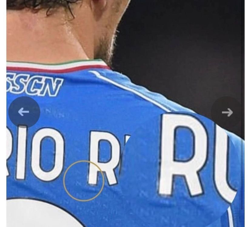 那不勒斯 - 義大利甲組足球聯賽 - Mario Rui  match worn unwashed Napoli vs Udinese - 2024 - 足球衫 #4.3