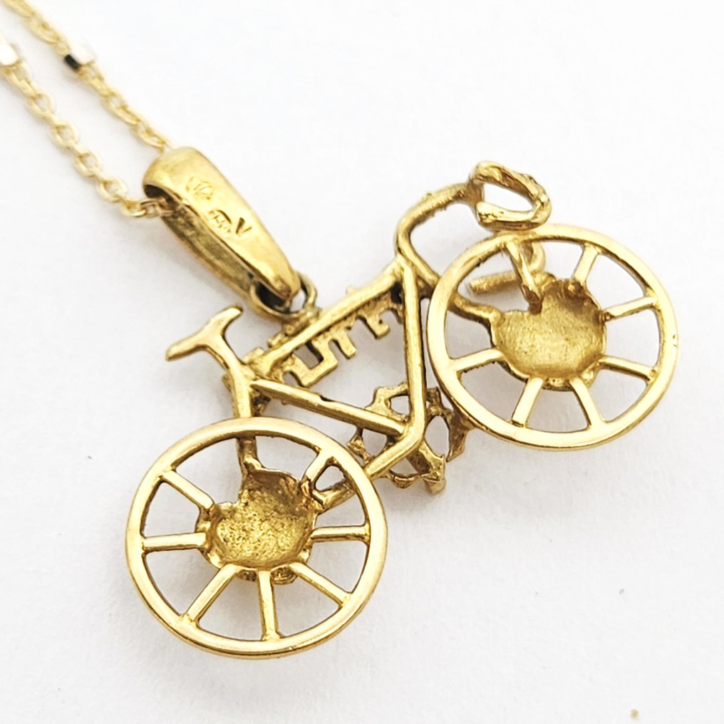 Collier avec pendentif - 18 carats Or jaune #3.2