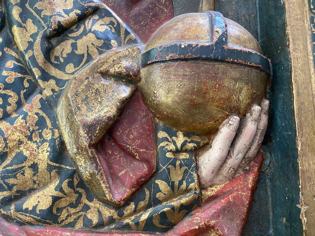 文艺复兴时期 单幅祭坛画 - 橡木 - 16世纪 - 西班牙的圣像，上帝之父  #3.2