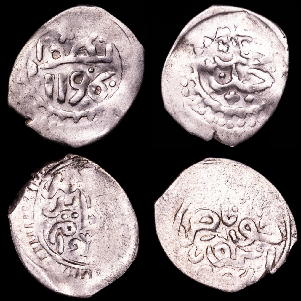 Μαρόκο. Sidi Mohammed III. Lot comprising 2x Dirham Alaouite dynasty, minted in 1196 and 1206 hegira (1781-1791 A.D.)  (χωρίς τιμή ασφαλείας) #1.0