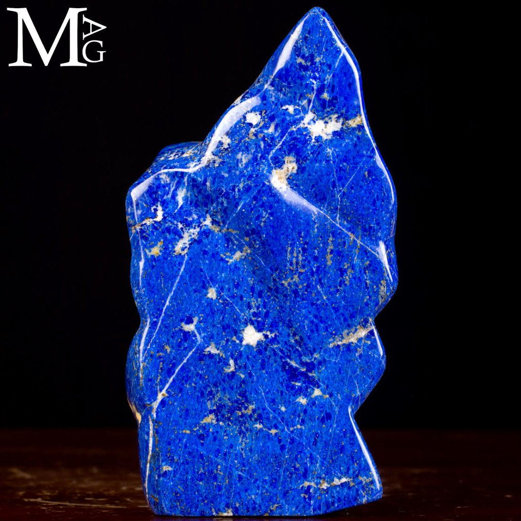 Természetes lápisz Exkluzív remekmű - Nagyméretű természetes lápisz lazuli, első osztályú - Magasság: 240 mm - Szélesség: 130 mm- 3068 g #1.0