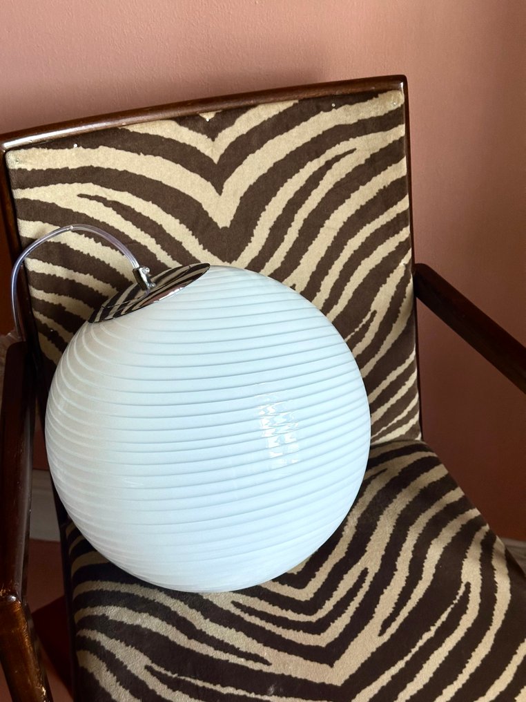 Κρεμαστό φωτιστικό - Γυαλί, Χρώμιο - στροβιλίζομαι #1.0