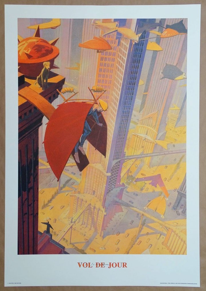 Schuiten, François - 1 Offset Print - Vol de Jour - 1000 Editions #1.0