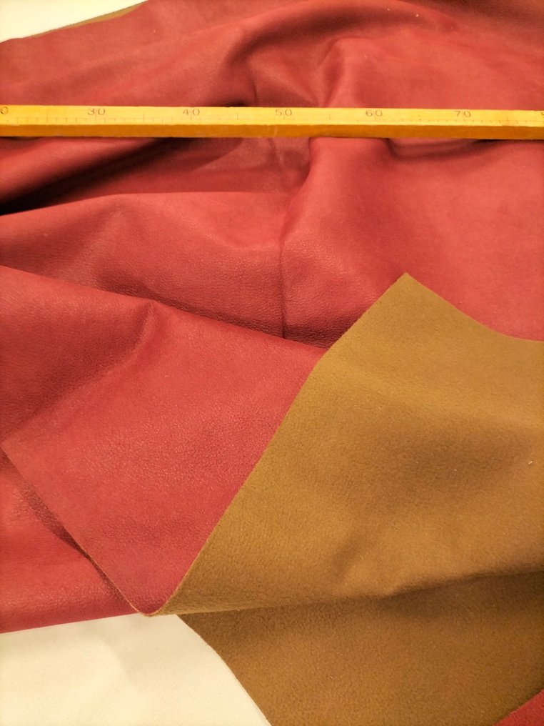 Pregiata ecopelle rossa made in Italy - Textile - 320 cm - 145 cm - Very morbid and classy #1.0