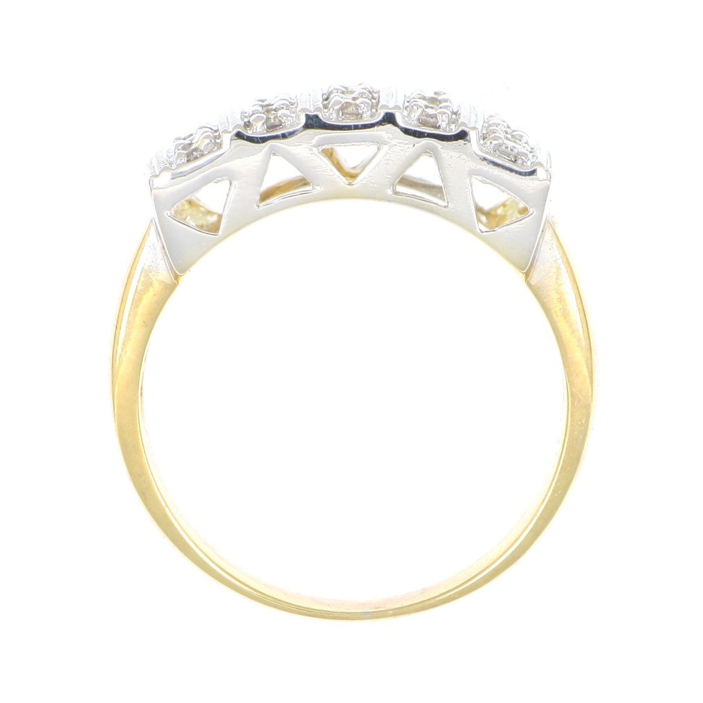 Δαχτυλίδι - 18 καράτια Λευκός χρυσός, Κίτρινο χρυσό - 0.70ct. tw. Διαμάντι (Φυσικό) - Διαμάντι #4.3