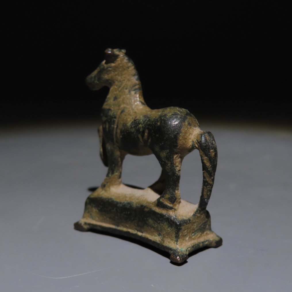 古羅馬 青銅色 动物雕像。公元1至3世纪。高4.5厘米。 #2.1