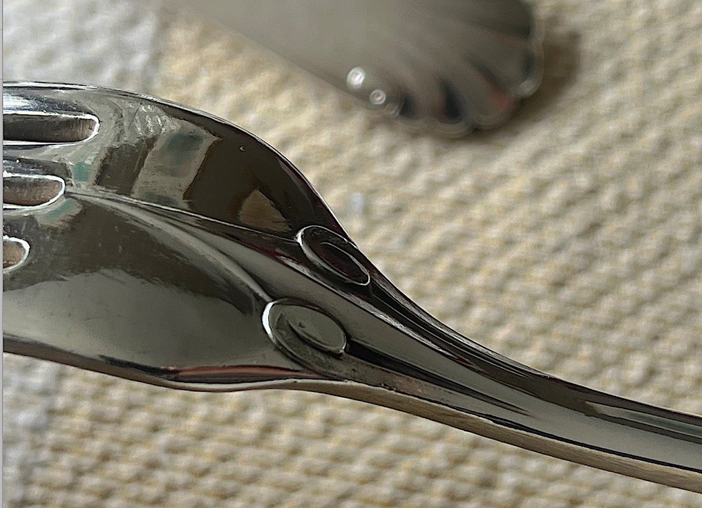 Christofle - Bestik sæt (24) - rottehal - Forsølvet #3.2