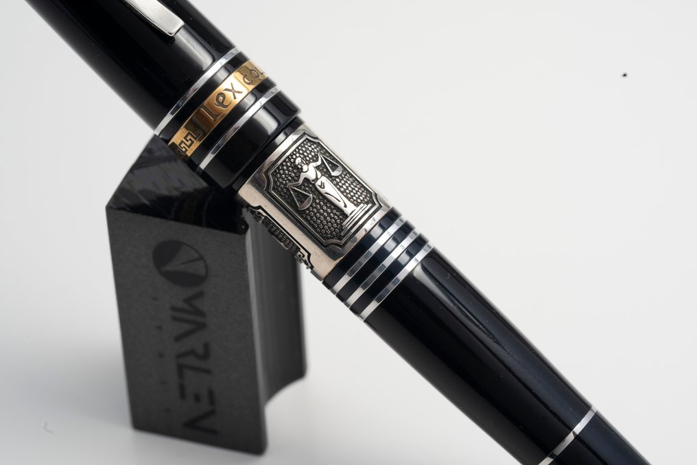 Marlen - Lex Nera (dedicata alla professione legale) - Special edition in Resina e Argento - Rollerball-Stift #3.2