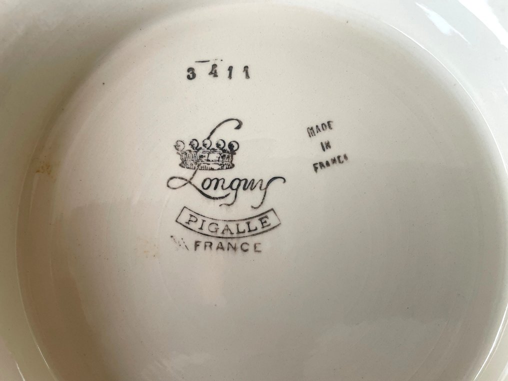 Αρ Ντεκό Αγγείο - Πήλινο - 1930-1940 - Πιατέλα φρούτων στο LONGWY. #4.3