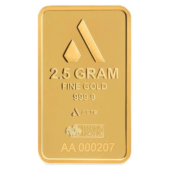 2,5克 - 金色 - 2.5g 9999 Gold Bar Acre Limited Edition Mint #1 (In Assay) - 已封口& 包括證書 #2.1