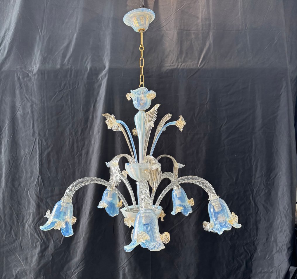 枝形吊灯 - Opa2 - 穆拉诺玻璃 - 5 灯 / 90cm 直径 #1.0