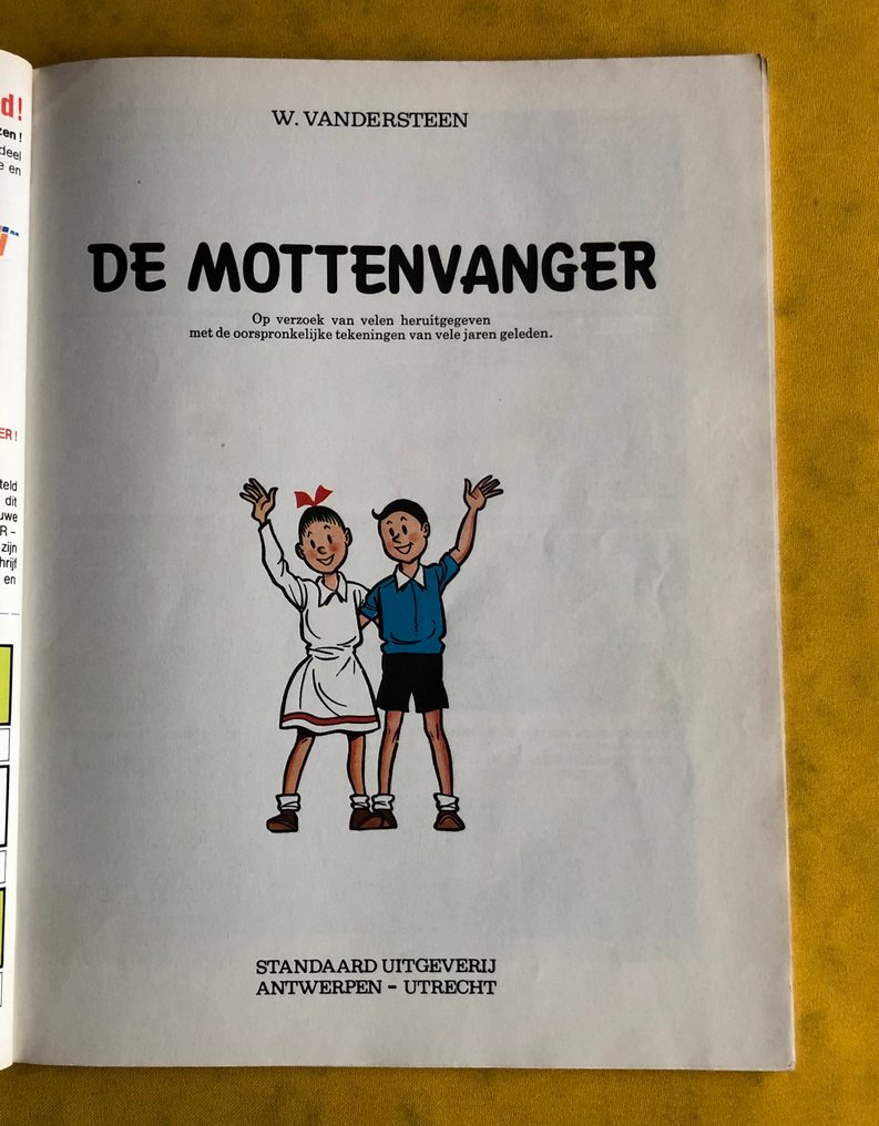 Suske en Wiske -142. De mottenvanger / 143. De malle mergpijp - Inclusief rebusblad + sticker. - 2 Album - First edition - 1973 #4.3