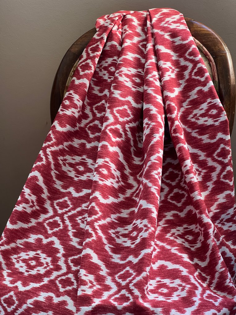 Double width. Ethnic ikat printed fabric for decoration and upholstery. - Textile - 300 cm - 280 cm #3.2