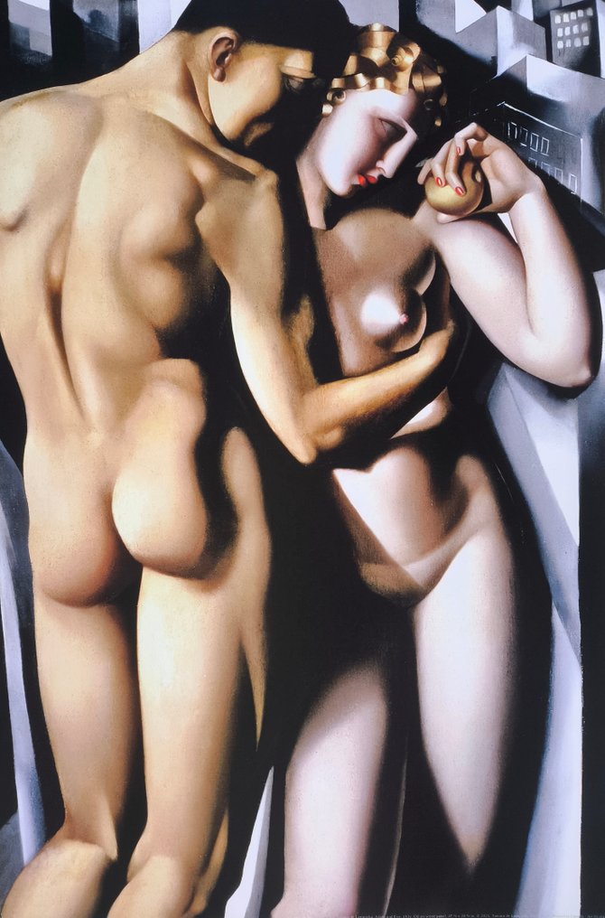 Tamara de Lempicka (1898-1980) (after) - "Adam and Eve, 1931" #2.1