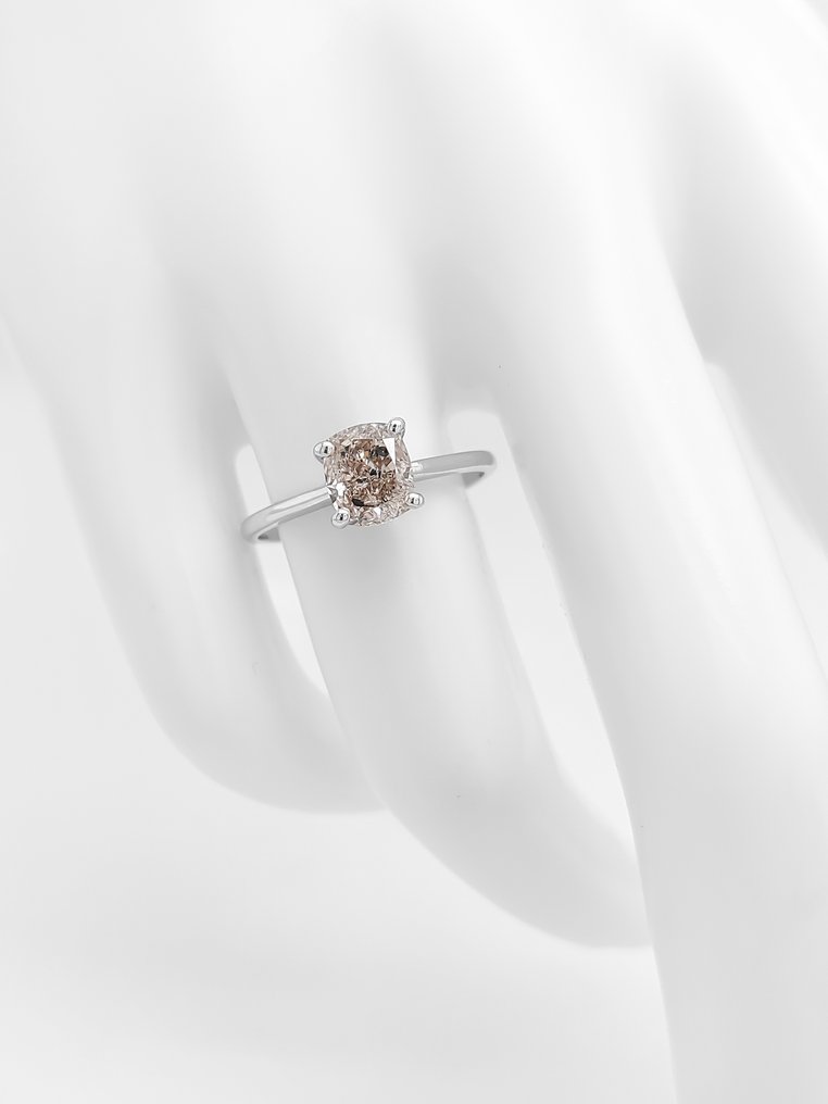 Ei pohjahintaa - Sormus - 14 kt. Valkokulta - 1.13ct. tw. Timantti (Luonnollinen) - Timantti #3.2