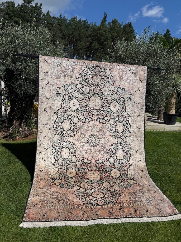 Ghoum di seta nera unico - Tappeto - 300 cm - 190 cm #1.0