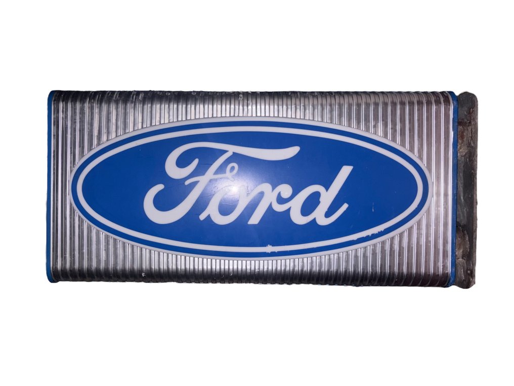 Ford - Ford dealership sign 1985 - Insegna pubblicitaria retroilluminata - Alluminio, Plastica #1.0