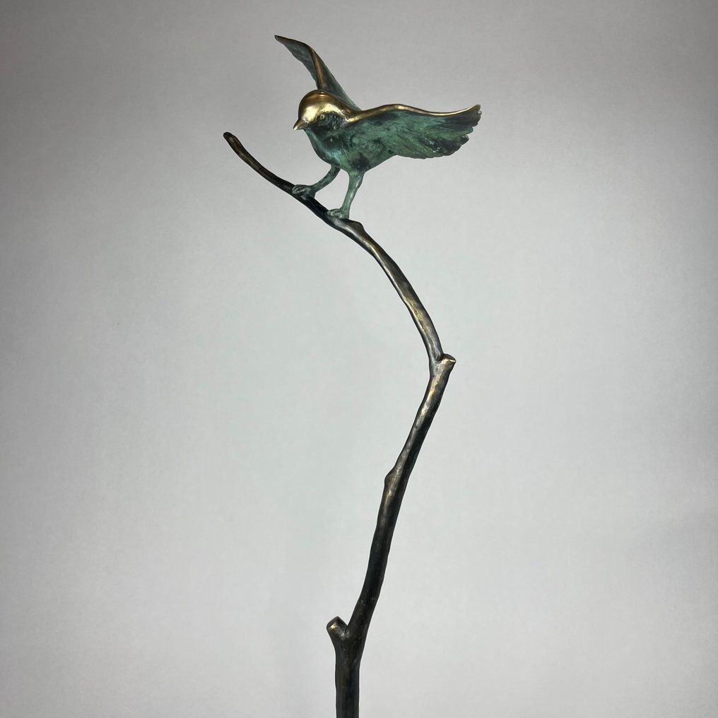 J. Zak (XX-XXI) - The spartow on a branch - 63cm bronze #1.0