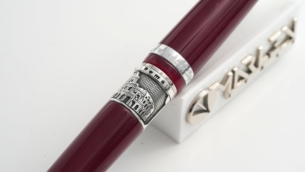 Marlen - Antiche Città Italiane: Roma Slim - Edizione Speciale in Resina e Metallo - Penna a sfera #1.0