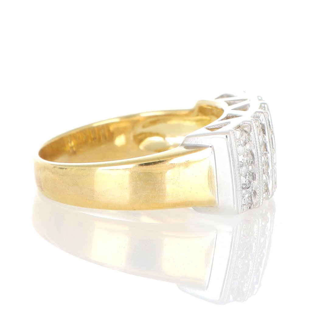 Δαχτυλίδι - 18 καράτια Λευκός χρυσός, Κίτρινο χρυσό - 0.70ct. tw. Διαμάντι (Φυσικό) - Διαμάντι #2.1