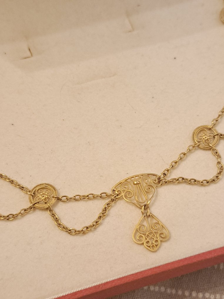 Collier ras du cou - 18 carats Or jaune - Garagantilla filigrane #2.1