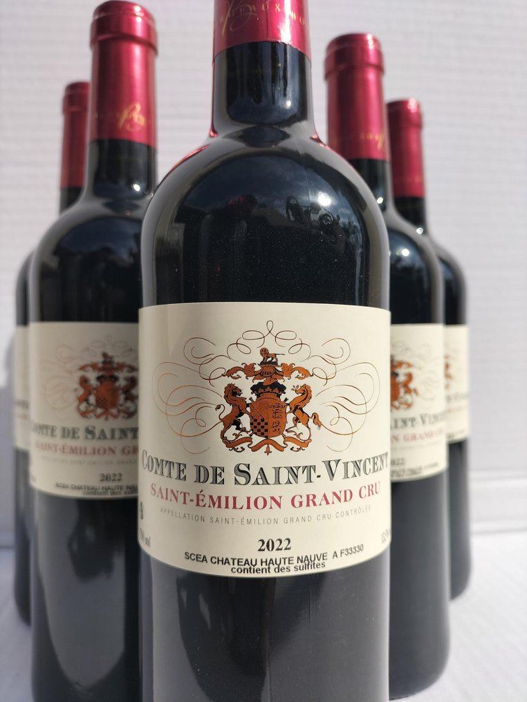 2022 Comte de Saint Vincent - 波尔多, 圣埃米利永 Grand Cru - 6 Bottles (0.75L) #1.0
