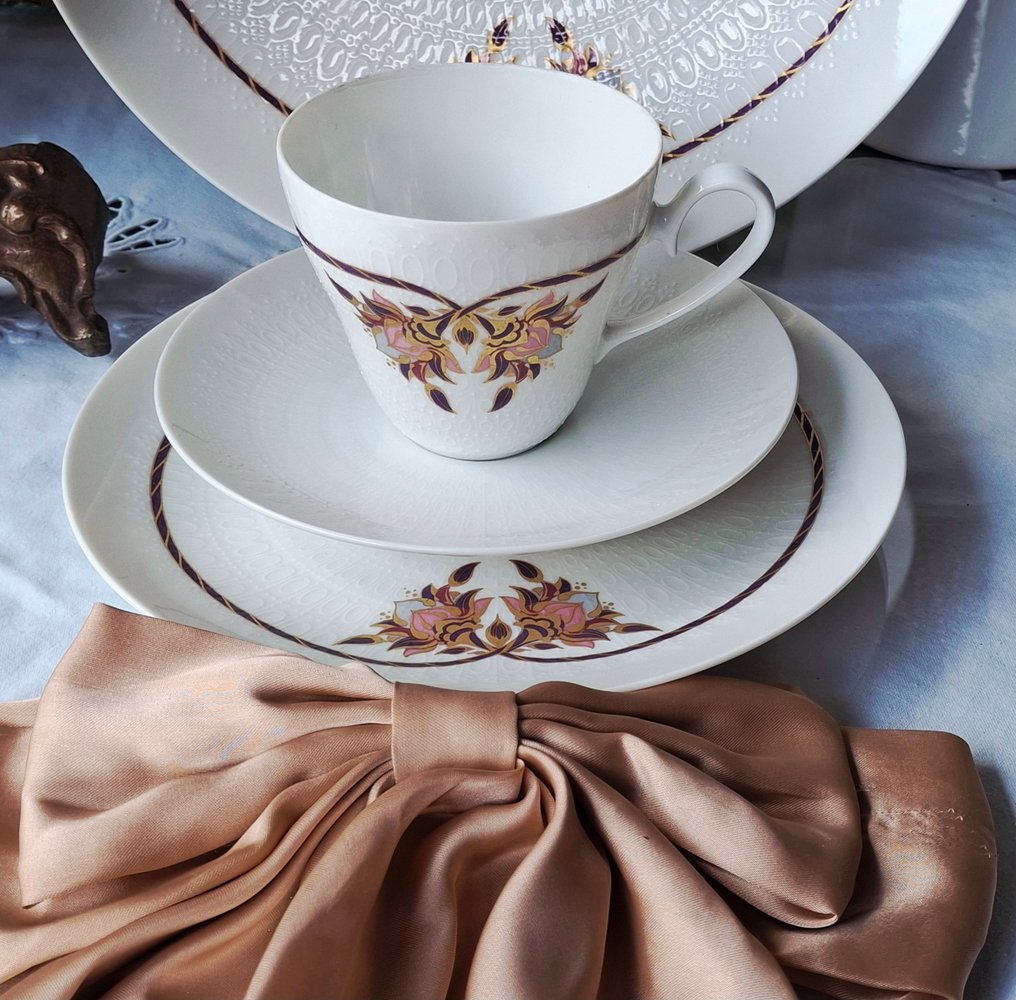 Rosenthal - Björn Wiinblad - Kaffe- och teservis (21) - Romance Orchid - Porslin #3.2