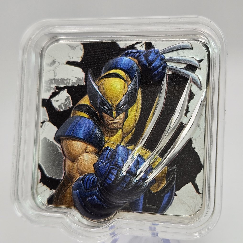 Niue. 5 Dollars Niue 2025 – Marvel – Wolverine Slash – 2 oz Silver .999 – Proof – High Relief – Limited Edition #3.2