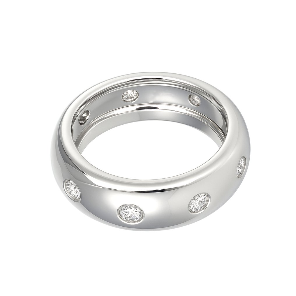 戒指 - 18 克拉 白金 -  0.32ct. tw. 鉆石 (天然)  #2.1