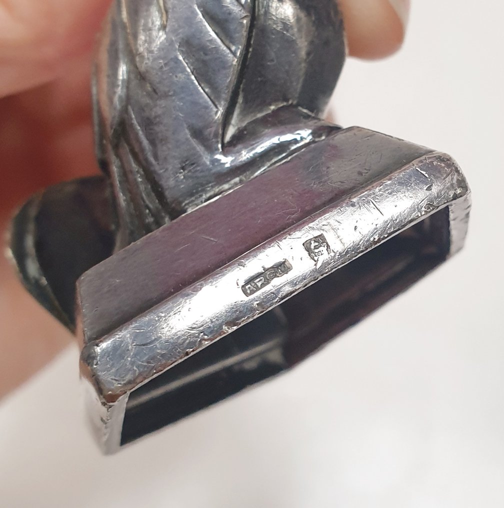 SFAO - estampillé "ARGIT" - Scultura, Oiseau pélican - 5.5 cm - Argento - 1920 #4.3