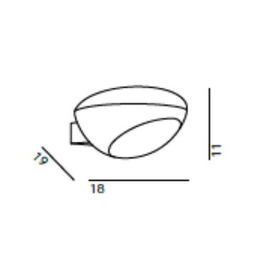KDLN - Behurt - Wandlamp (3) - Tua - Metaal, Glas #4.3